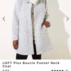 LOFT funnel neck coat